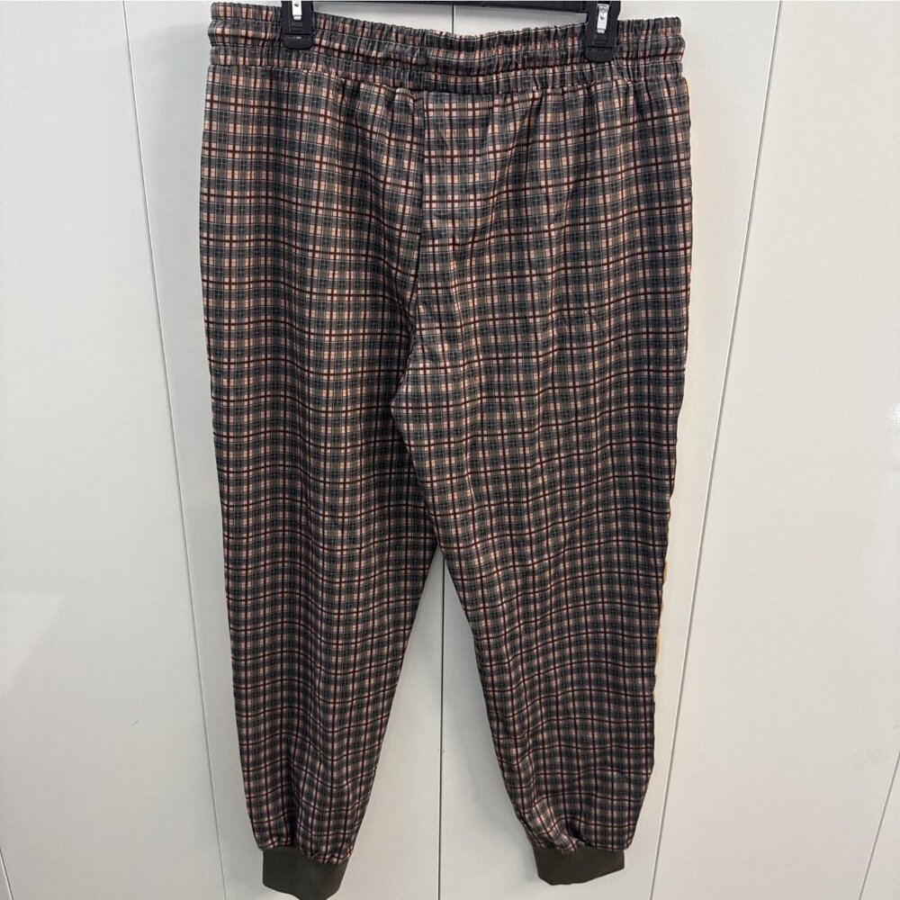Jian Wang Track Suit Mens 2XL Plaid 2 Piece Set Jacket Pants New Without Tag(F35 - Picture 8 of 11
